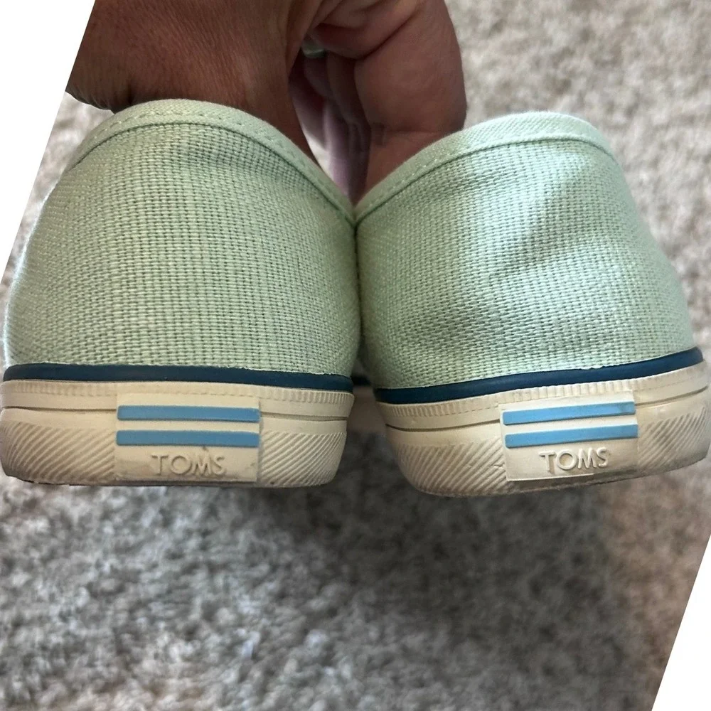 TOMS Mint‎ Heritage Carmel Beach Seaside Dopamine Canvas Sneaker 9.5 Sneakers